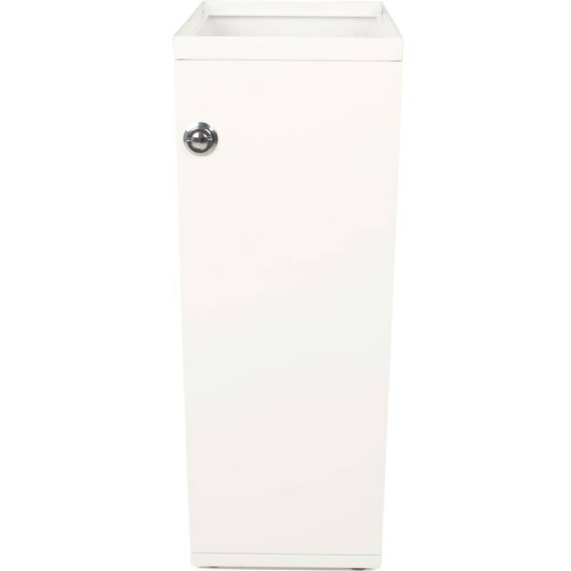 Affaldsspand, V-Part Modular waste, hvid, pulverlakeret st&aring;l, 55 l, med frontl&aring;ge, modulopbygget til kildesortering