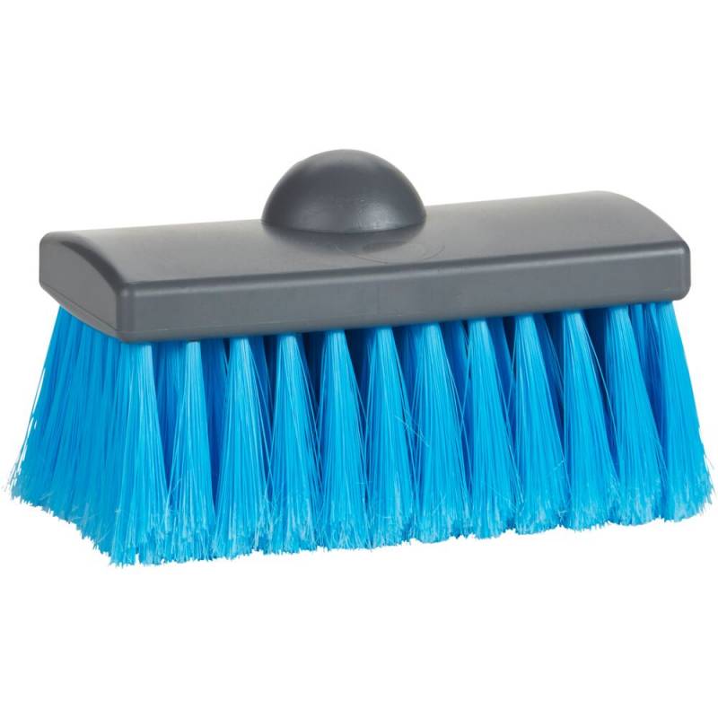 B&oslash;rste, med vandgenneml&oslash;b, Vikan, bl&aring;, PP, 15 cm, bl&oslash;d, spaltet