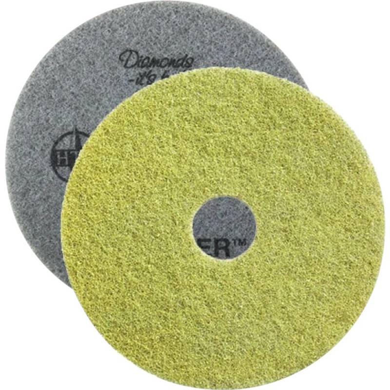 Gulvrondel, Diversey TASKI Twister, 11", &Oslash;280mm, gul, RPET, diamant, til lettere grovreng&oslash;ring *Denne vare tages ikke retur*