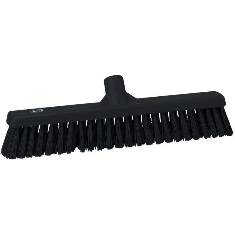Fejekost, Vikan, sort, polyester/PP/rustfrit st&aring;l, 41 cm, bl&oslash;d *Denne vare tages ikke retur*