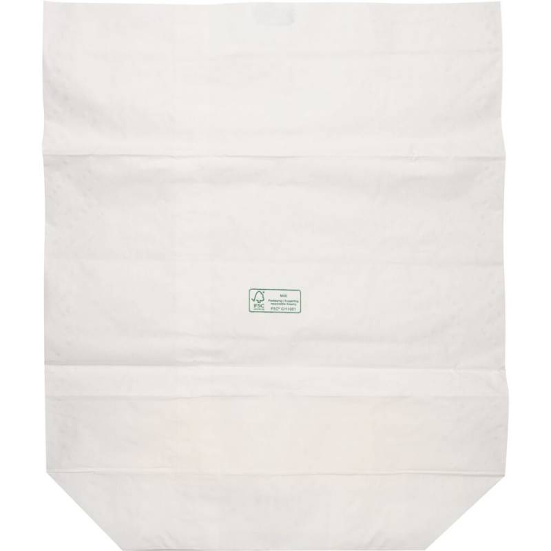 Papirs&aelig;k, 1-lags, 60 l, hvid, papir, 55x67cm, v&aring;dst&aelig;rk