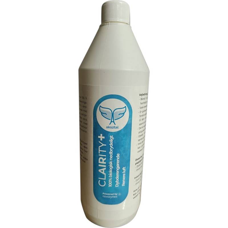 Gulvpleje, Clairity+, 1 l, st&oslash;vbindende, uden voks, farve og parfume