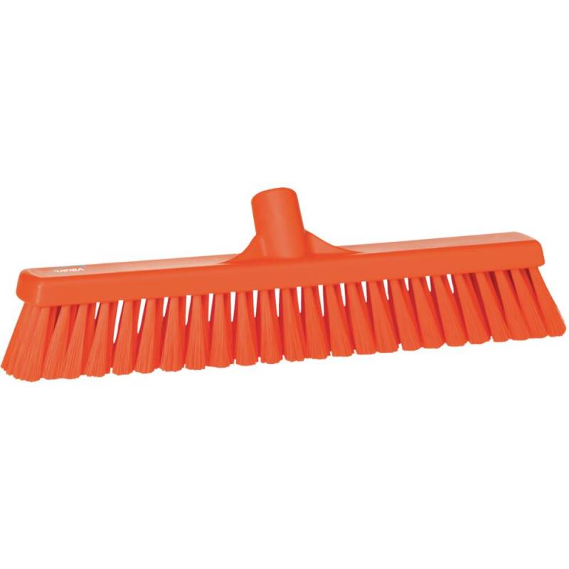 Fejekost, Vikan, orange, polyester/PP/rustfrit st&aring;l, 41 cm, bl&oslash;d *Denne vare tages ikke retur*