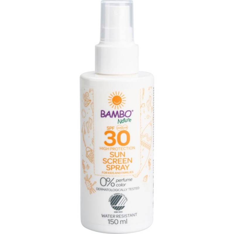Solspray, Bambo Nature, 150 ml, SPF30, uden farve og parfume