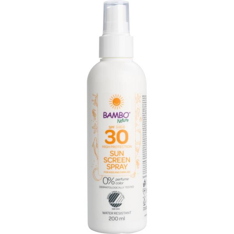 Solspray, Bambo Nature, 200 ml, SPF30, til b&oslash;rn, uden farve og parfume