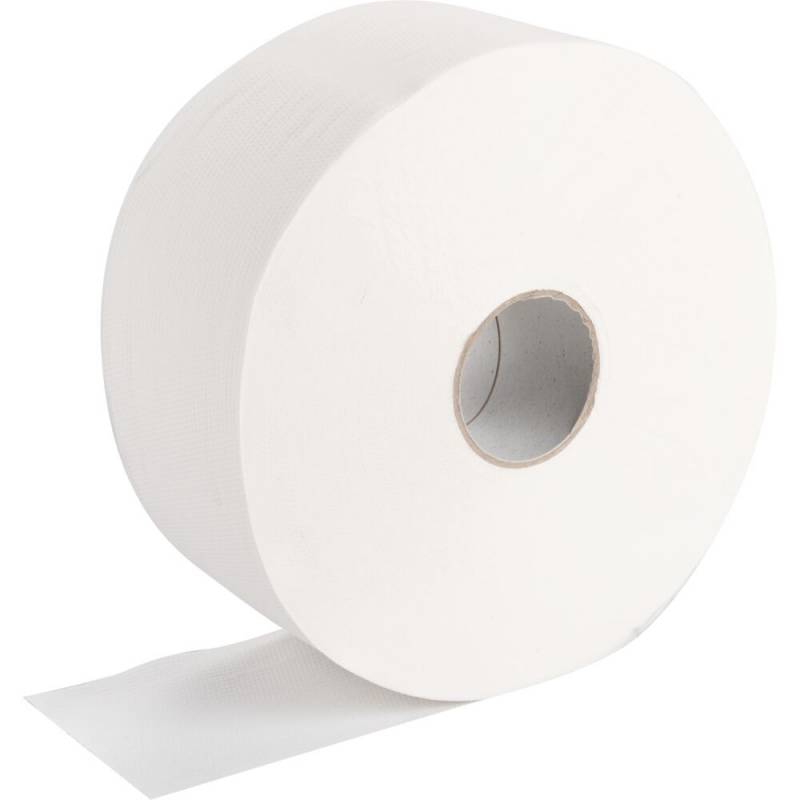 Jumborulle, neutral, 2-lags, Midi, 300m x 9cm, &Oslash;23,5cm, hvid, nyfiber, perforeret