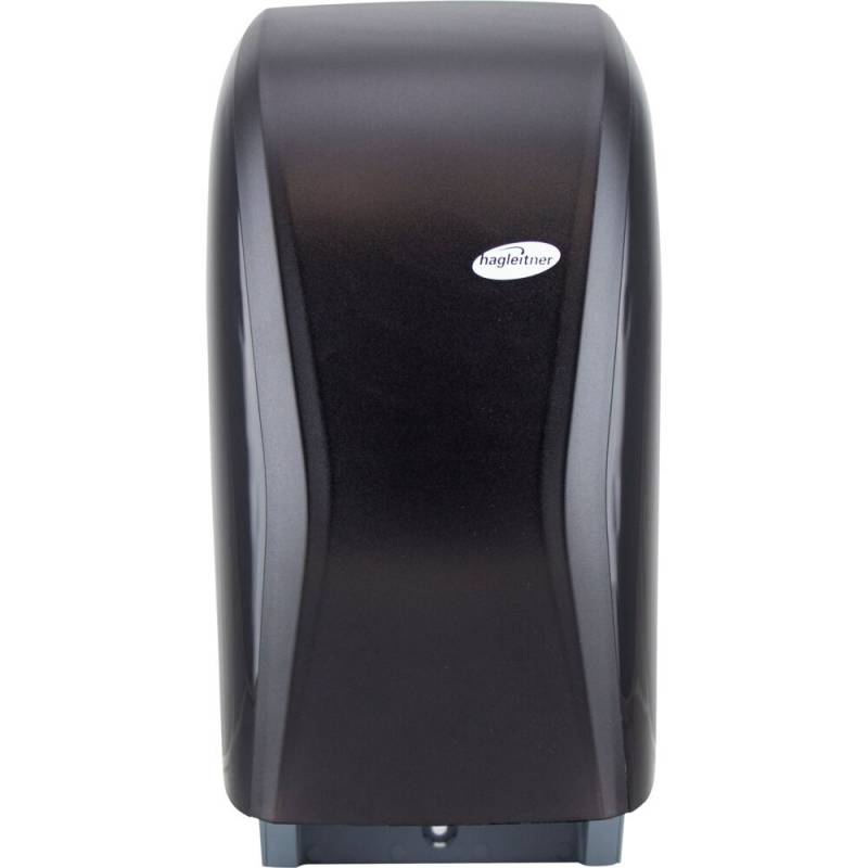 Dispenser, Hagleitner, 16,3x1,5x32,6cm, sort, plast, til 2 ruller toiletpapir, elektronisk