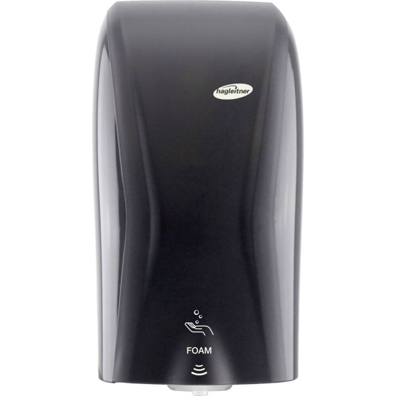 Dispenser, Hagleitner, 600 ml, sort, plast, til pose refiller, hybrid, til skums&aelig;be/desinfek.