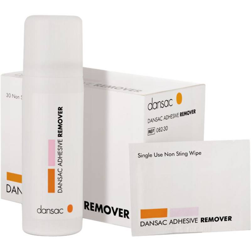 Kl&aelig;befjerner, Dansac Adhesive Remover, 18x11cm, serviet, silikonebaseret, uden alkohol, usteril *Denne vare tages ikke retur*