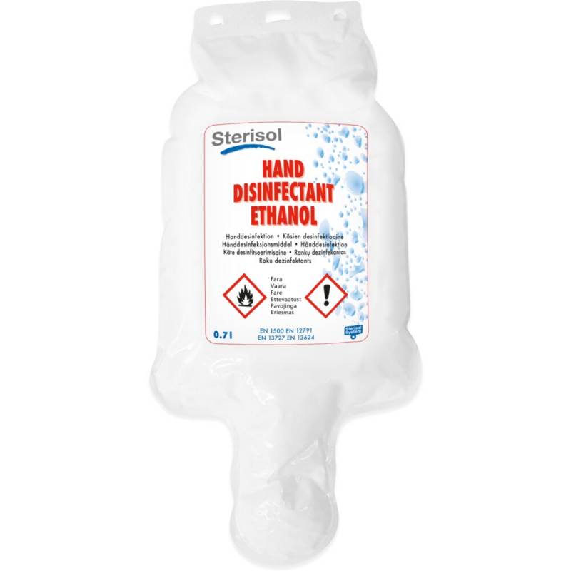 H&aring;nddesinfektion, 700 ml, let gel, 81% alkohol