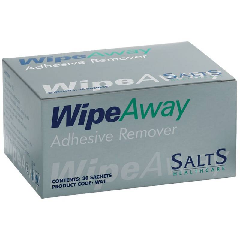 Kl&aelig;befjerner, serviet, Salts, 14,5x13cm, nonwoven, uden alkohol, med parfume, engangs *Denne vare tages ikke retur*