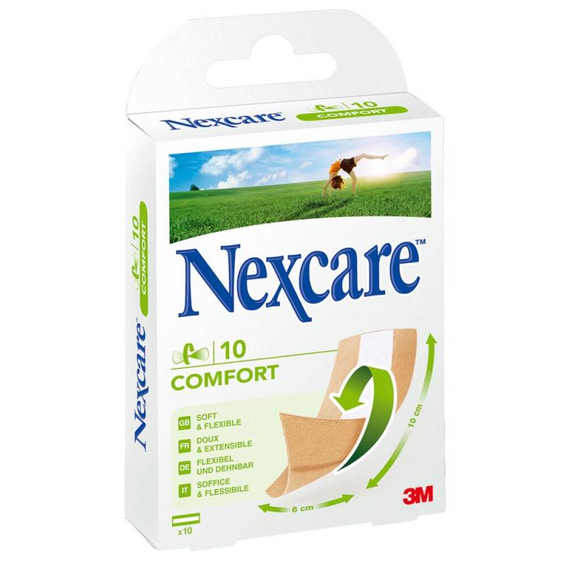 H&aelig;fteplaster, Comfort Strips, 10x6cm, beige, latexfri, usteril