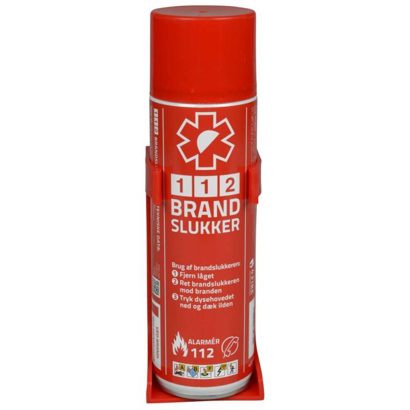 112 Brandslukker, 400 ml, inkl. holder