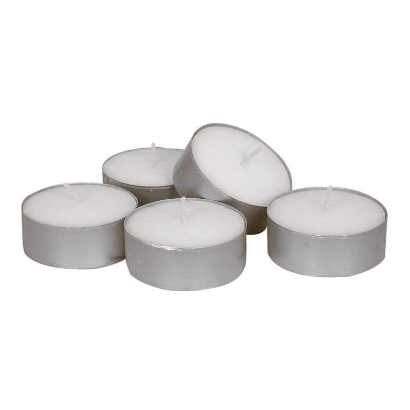Fyrfadslys, 2cm, &Oslash;5,5cm, hvid, 10 timer, paraffin