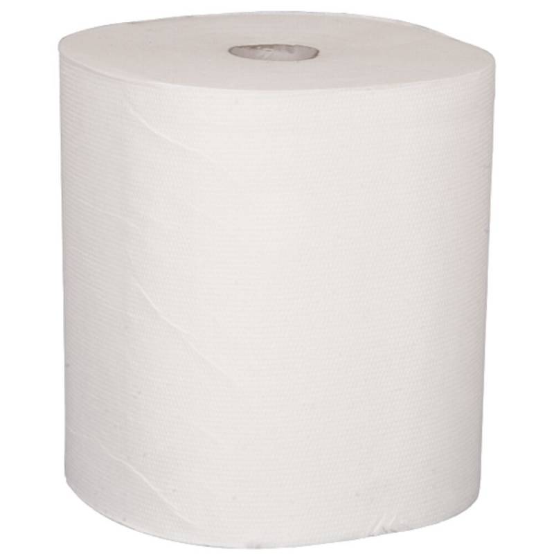 H&aring;ndkl&aelig;derulle, ABENA Care-Ness Excellent, 3-lags, 100m x 20,3cm, &Oslash;19cm, hvid, nyfiber, autocut
