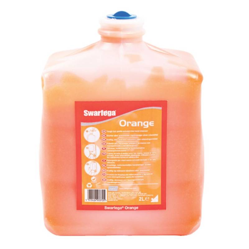 H&aring;ndrens, SC Johnson Swarfega Orange, 2000 ml, orange, med farve og parfume