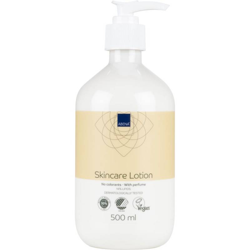 Hudlotion, ABENA, 500 ml, uden farve, med parfume, 14% fedt