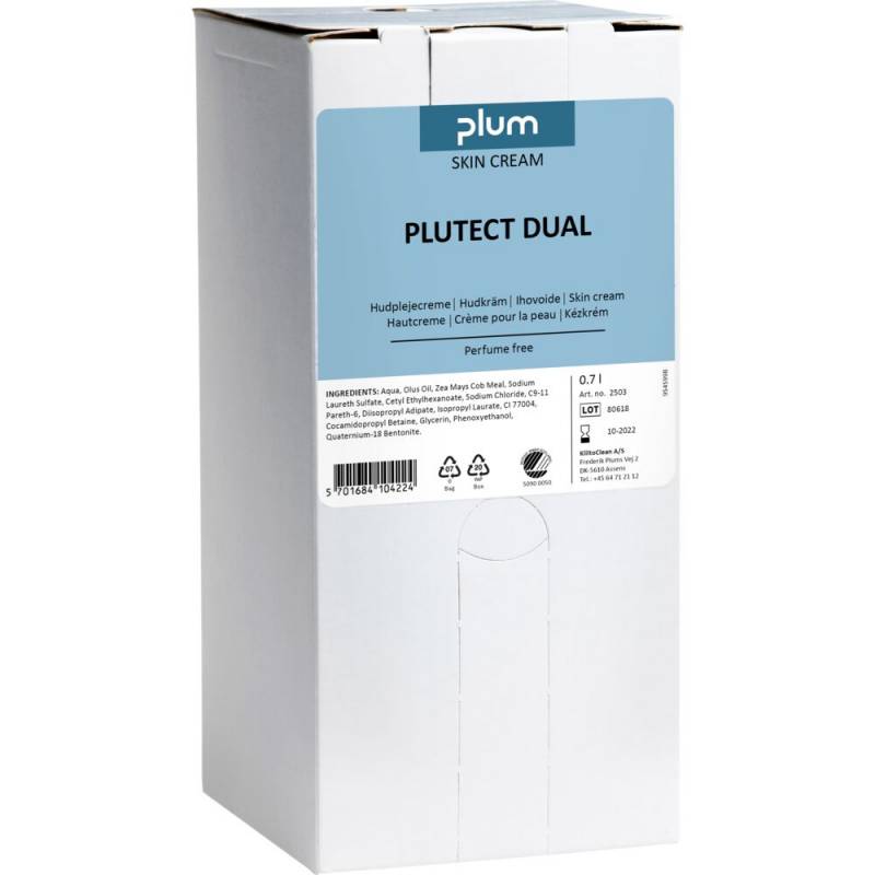 H&aring;ndcreme, Plum Plutect Dual, 700 ml, uden farve og parfume
