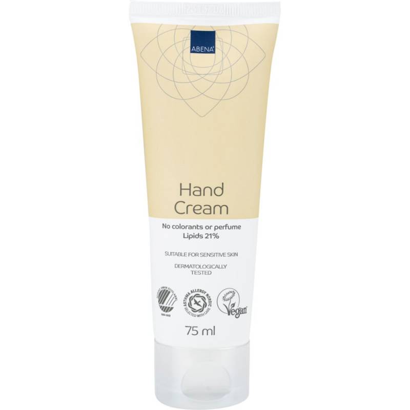 H&aring;ndcreme, ABENA, 75 ml, uden farve og parfume, 21% fedt