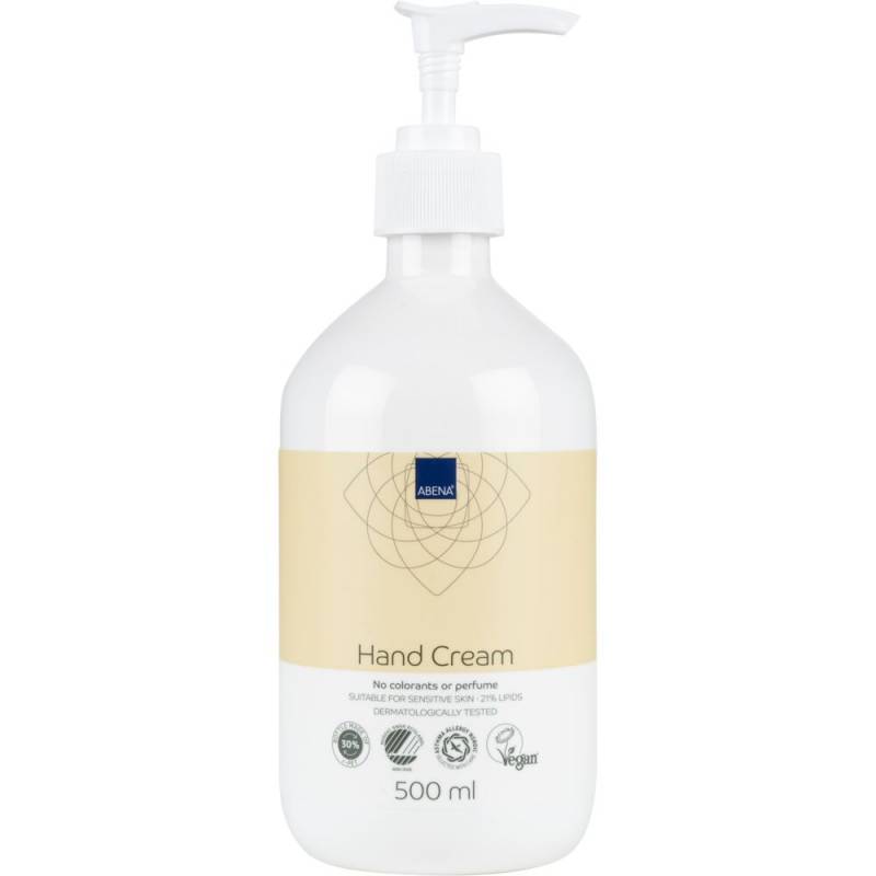 H&aring;ndcreme, ABENA, 500 ml, uden farve og parfume, 21% fedt