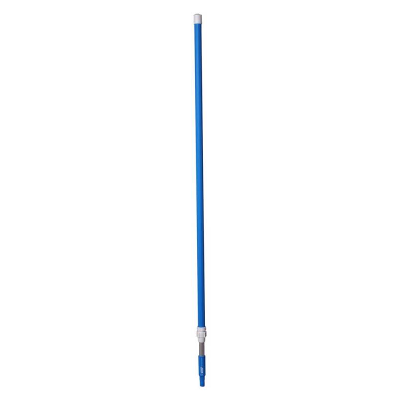 Teleskopskaft, med gevind, Vikan, bl&aring;, aluminium/PP, 158-278 cm *Denne vare tages ikke retur*