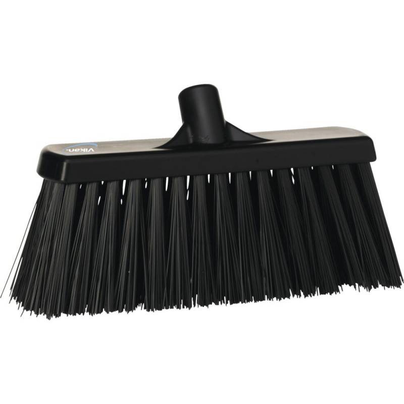 Fejekost, Vikan, sort, polyester/PP/rustfrit st&aring;l, 33 cm, meget stiv *Denne vare tages ikke retur*