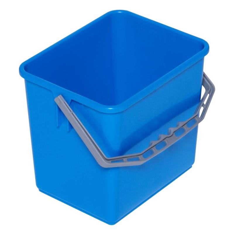 Inventarspand, Tina Trolleys, 240x190x220mm, bl&aring;, PP, med gr&aring; hank, 6 ltr.