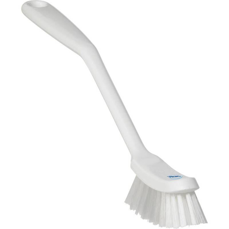 Opvaskeb&oslash;rste, Vikan, 29x2,5x6,5cm, hvid, polyester/PP, medium