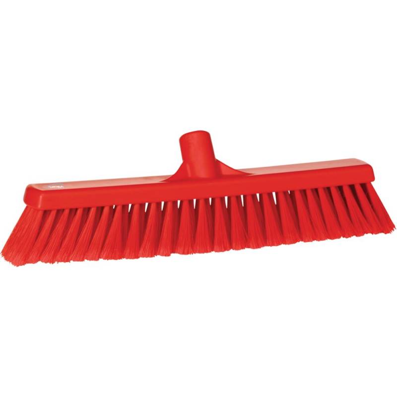 Fejekost, Vikan, r&oslash;d, PP/rustfrit st&aring;l, 41 cm, bl&oslash;d, spaltet *Denne vare tages ikke retur*