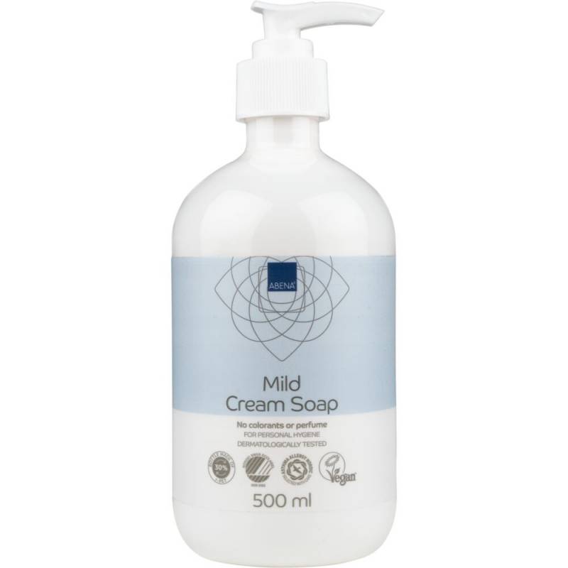 Cremes&aelig;be, mild, ABENA, 500 ml, uden farve og parfume