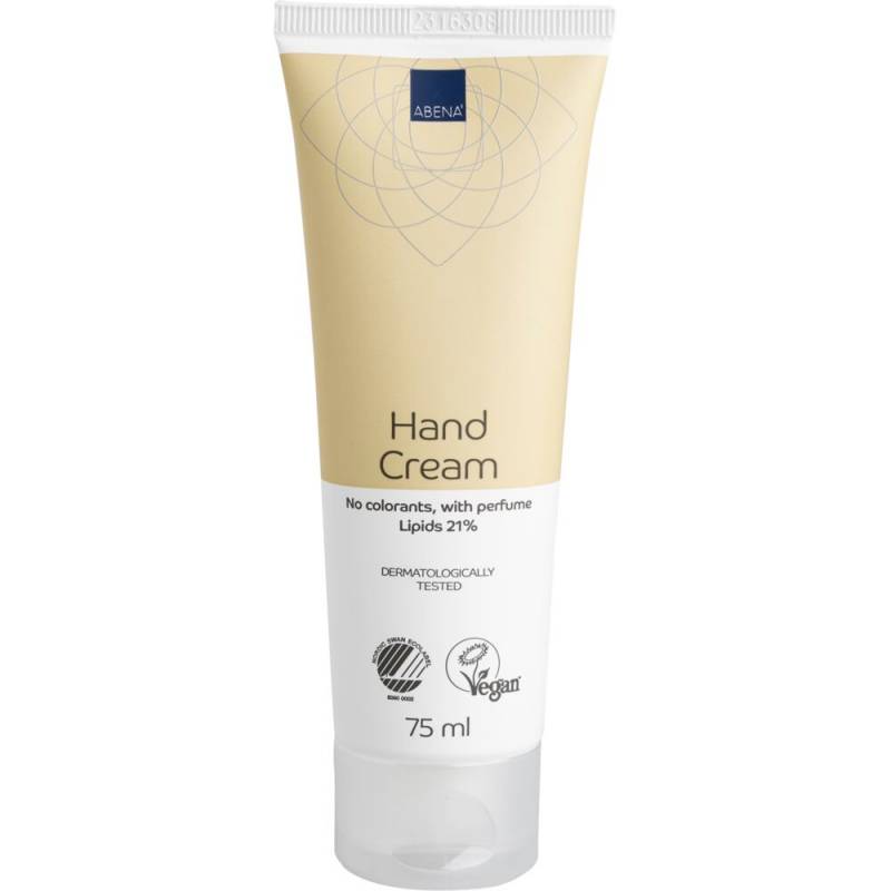 H&aring;ndcreme, ABENA, 75 ml, uden farve, med parfume, 21% fedt