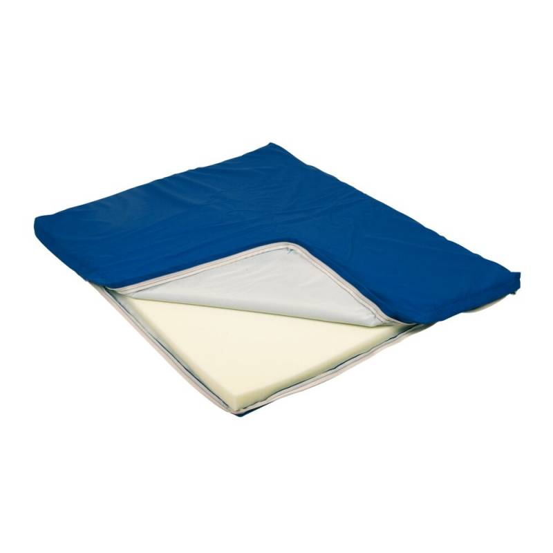 Puslemadras, ABENA Comfort, 88x69x3cm, bl&aring;, med Techmaflex betr&aelig;k
