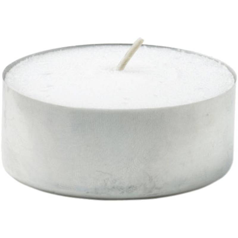 Fyrfadslys, Duni, &Oslash;6cm, hvid, 10 timer, paraffin