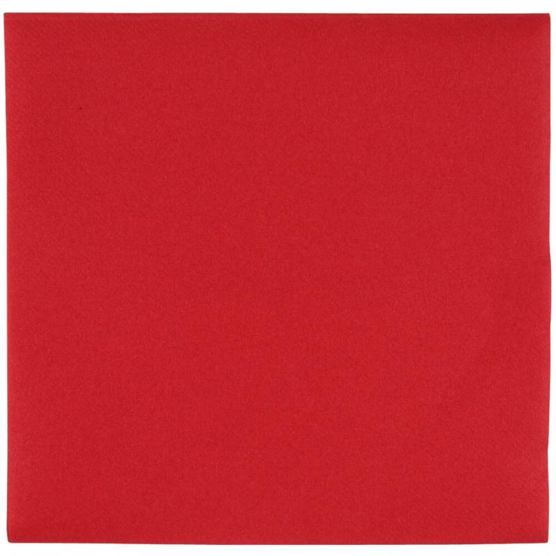 Middagsserviet, ABENA Gastro, 1/4 fold, 40x40cm, r&oslash;d, airlaid