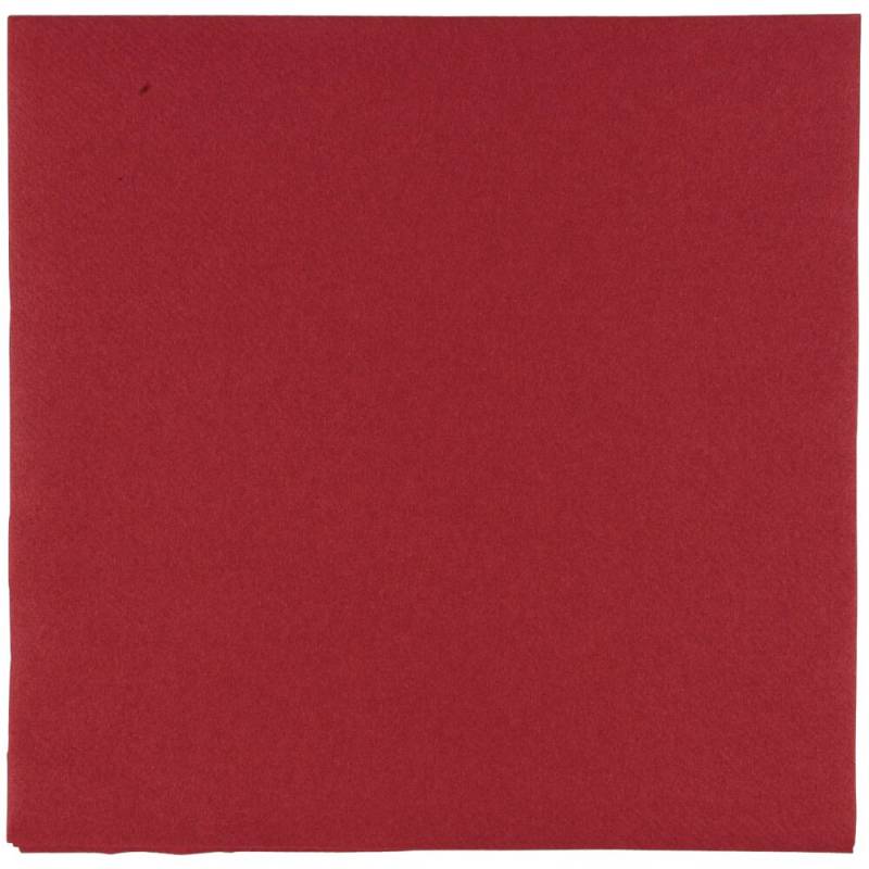 Middagsserviet, ABENA Gastro, 1/4 fold, 40x40cm, bordeaux, airlaid