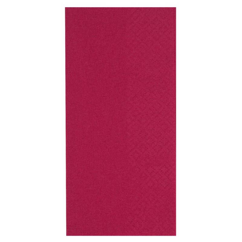Middagsserviet, ABENA Gastro, 2-lags, 1/8 fold, 40x40cm, bordeaux, nyfiber