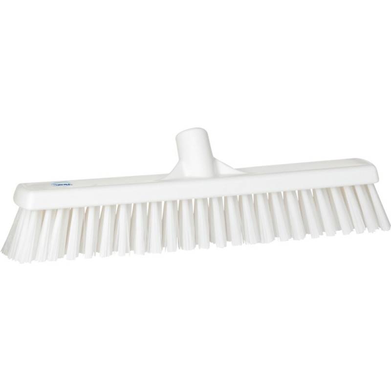 Fejekost, Vikan, hvid, polyester/PP/rustfrit st&aring;l, 41 cm, bl&oslash;d/stiv