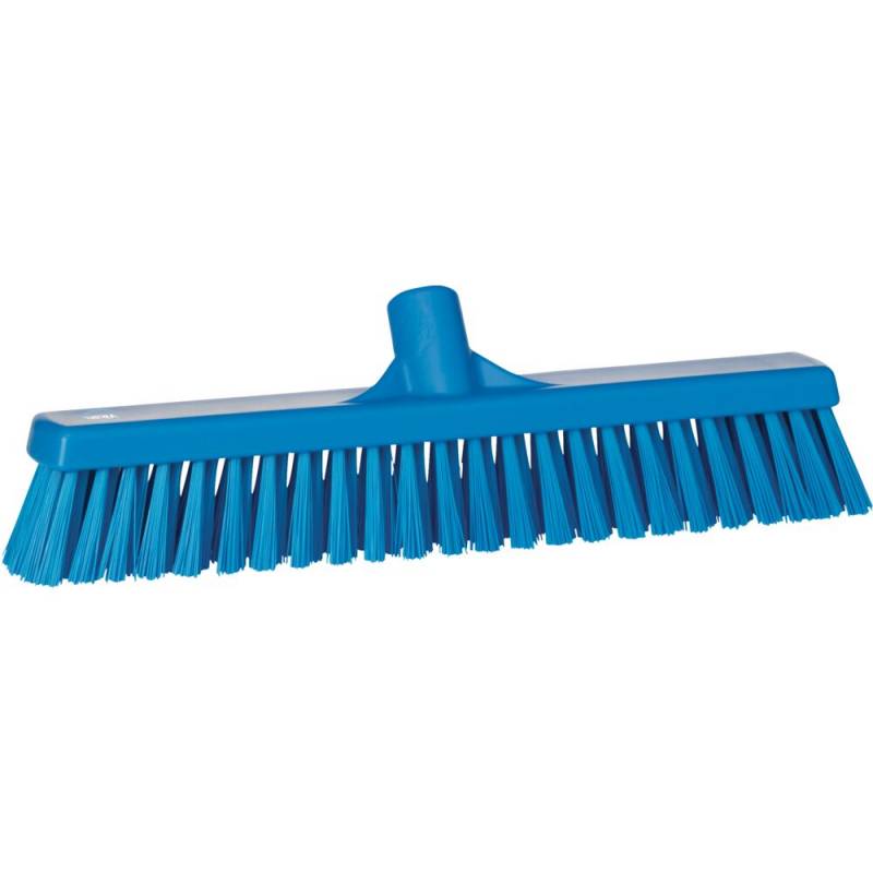 Fejekost, Vikan, bl&aring;, polyester/PP/rustfrit st&aring;l, 41 cm, bl&oslash;d/stiv