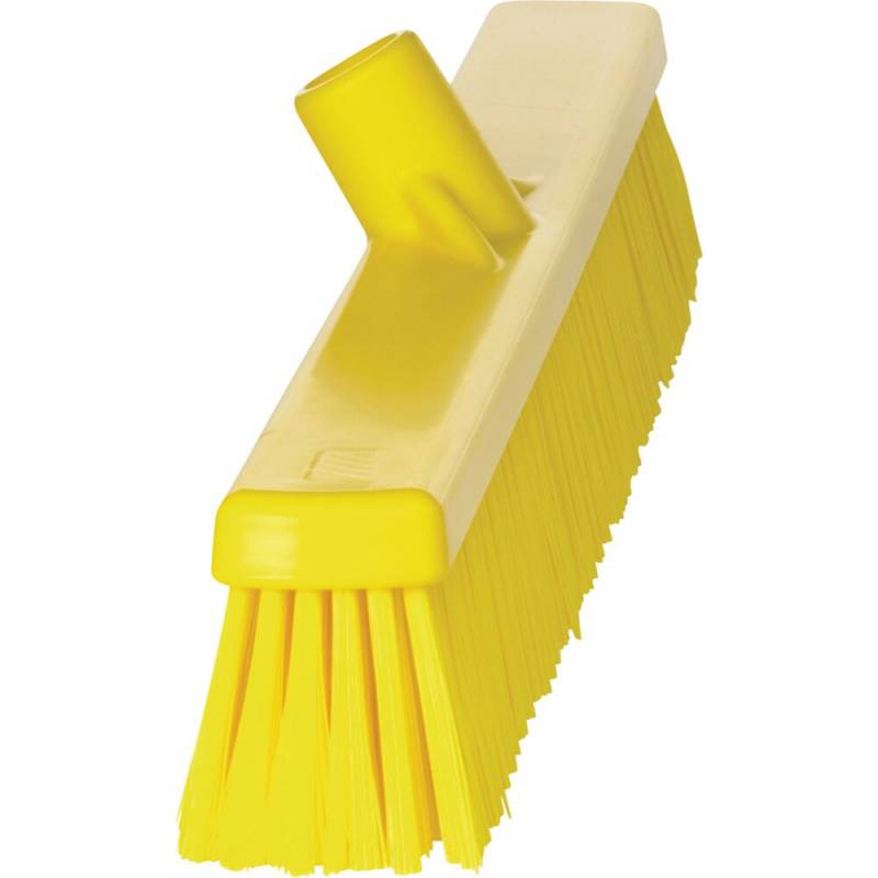 Fejekost, Vikan, gul, polyester/PP/rustfrit st&aring;l, 61 cm, bl&oslash;d/stiv *Denne vare tages ikke retur*