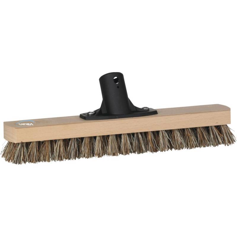 Gulvskrubbe, Vikan, 7x30,5x1cm, brun, bassine/PP/tr&aelig;, 30 cm, stiv