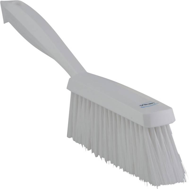 H&aring;ndkost, Vikan, 33x3,5x11cm, hvid, polyester/PP/rustfrit st&aring;l, bl&oslash;d