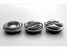 Microovnsbakke 3-rums oval PP sort 240x180x40mm 240stk/kar