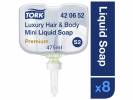 S&Atilde;&brvbar;be Tork Luksus Hair&Body S2 gr&Atilde;&cedil;n Mini 420652 8x475ml/pak