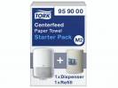 Aft&Atilde;&cedil;rringspapir Tork Startpack M2 dispenser incl. 1rl papir
