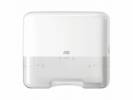 Dispenser Tork Mini H3 hvid t/papirh. single&C-fold 553100