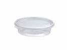 Plastbakke m/h&Atilde;&brvbar;ngsl. l&Atilde;&yen;g 50stk R-PET oval 150ml 148x112x31mm