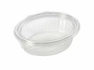 Plastbakke m/h&Atilde;&brvbar;ngslet l&Atilde;&yen;g R-PET oval 1000ml 97013 50stk/pak