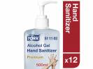 H&Atilde;&yen;nddesinfektion Tork Alcogel 0,5L m/pumpe 511103 12stk/pak