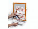 Skilt DURAFRAME&Acirc;&reg; selvkl&Atilde;&brvbar;bende A4 m/orange ramme 2stk/pak