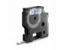 Tapekasette DYMO D1 Sort/Klar 6mmx7m